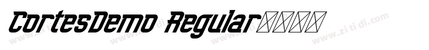 CortesDemo Regular字体转换